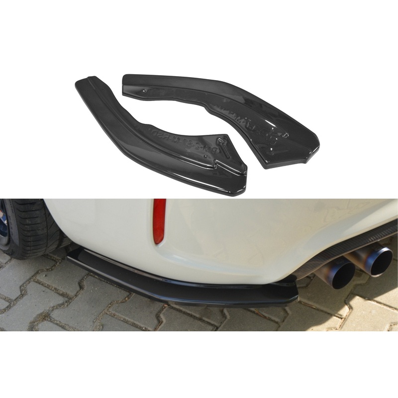 REAR SIDE SPLITTERS BMW M2 (F87) COUP GLOSS BLACK