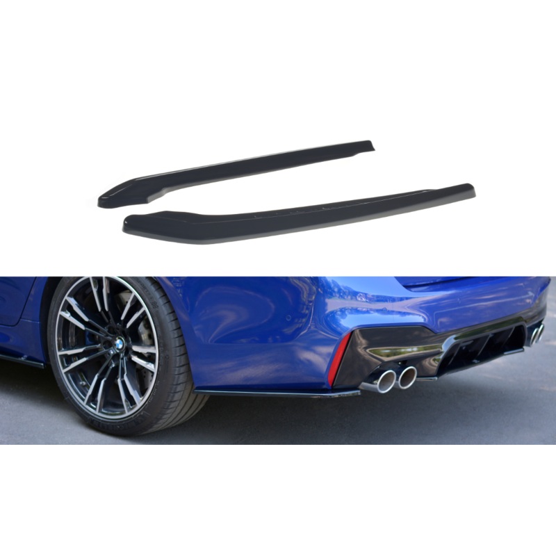 REAR SIDE SPLITTERS BMW M5 F90 GLOSS BLACK