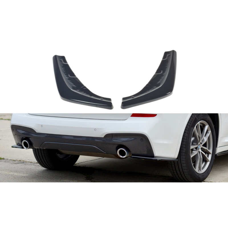 REAR SIDE SPLITTERS BMW X3 G01 M-PACK GLOSS BLACK