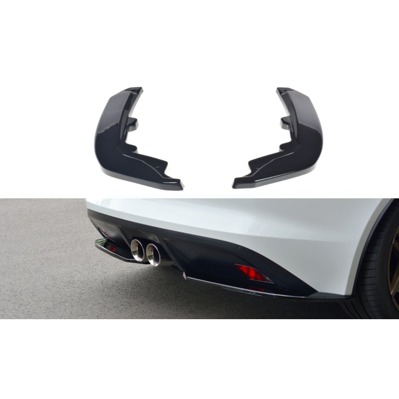REAR SIDE SPLITTERS JAGUAR F-TYPE GLOSS BLACK