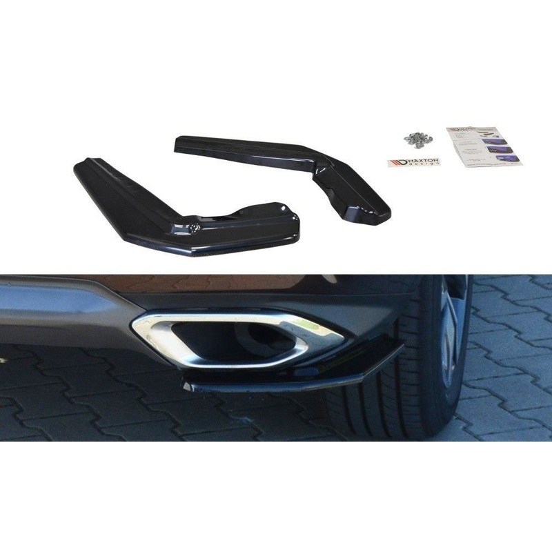 REAR SIDE SPLITTERS LEXUS RX MK4 T GLOSS BLACK