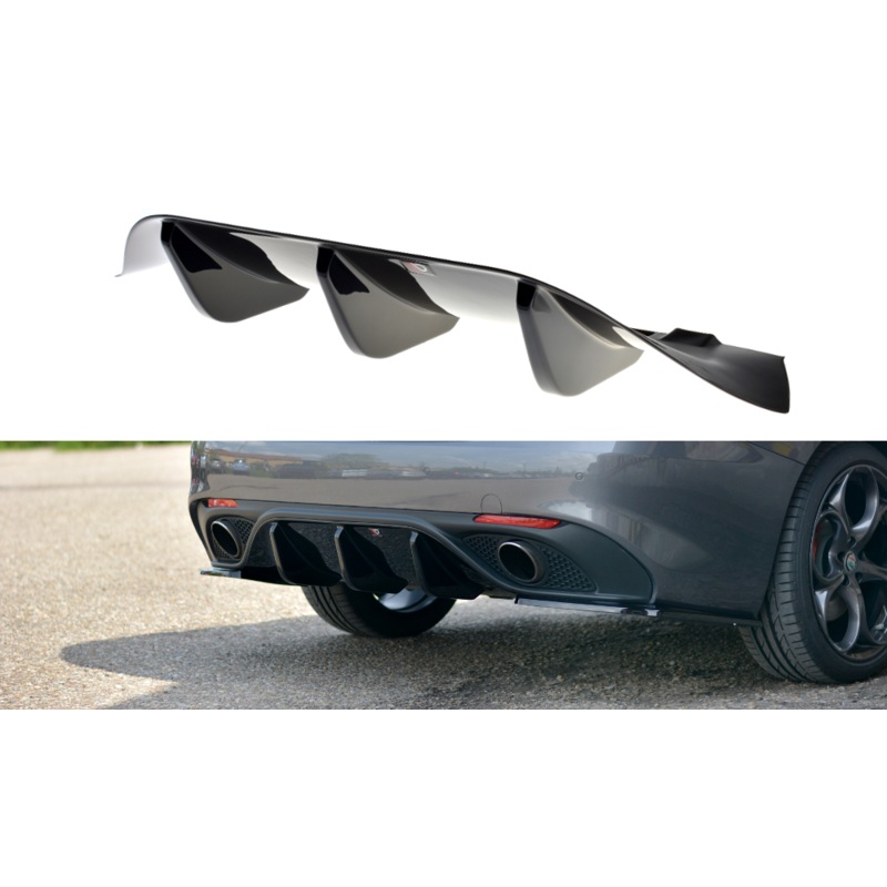 REAR VALANCE ALFA ROMEO GIULIA VELOCE GLOSS BLACK