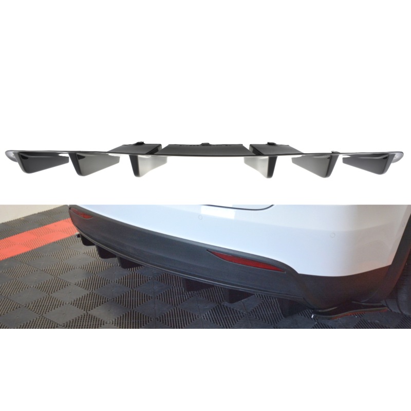 REAR VALANCE TESLA MODEL X GLOSS BLACK