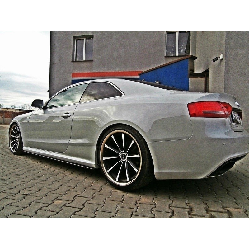 SIDE SKIRTS DIFFUSERS AUDI RS5 8T / 8T FL GLOSS BLACK