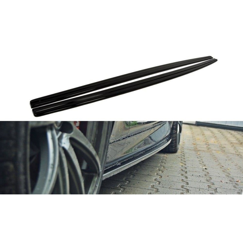 SIDE SKIRTS DIFFUSERS BMW 5 F10/ F11 M-POWER/ M-PACK GLOSS BLACK