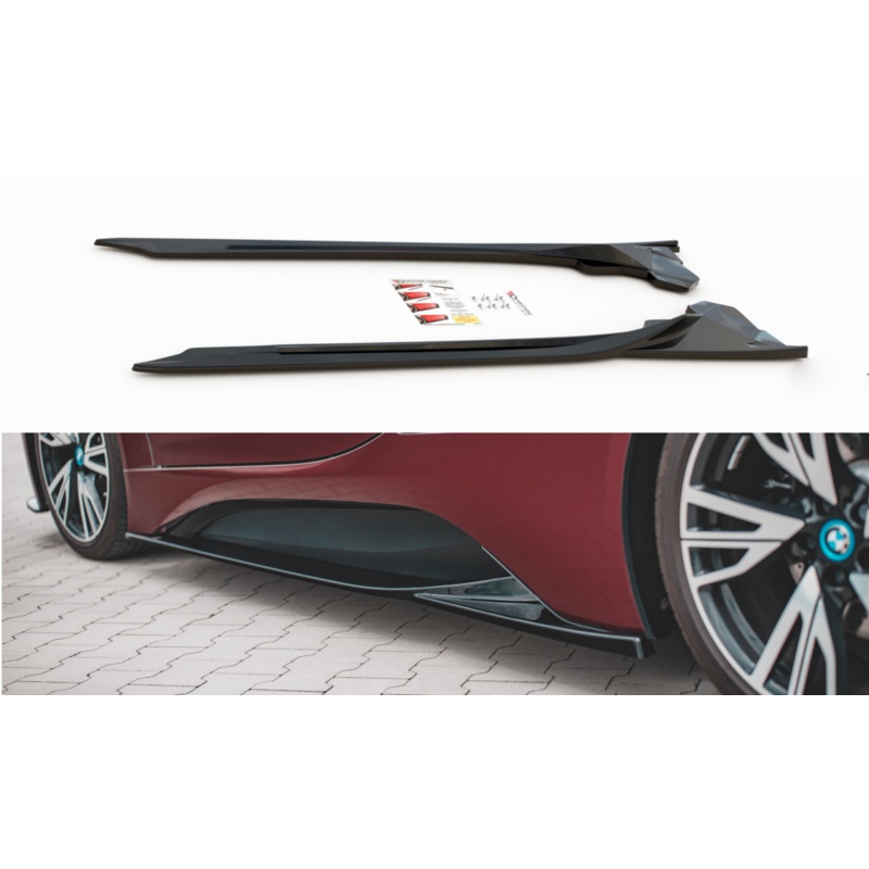 SIDE SKIRTS DIFFUSERS BMW I8 GLOSS BLACK