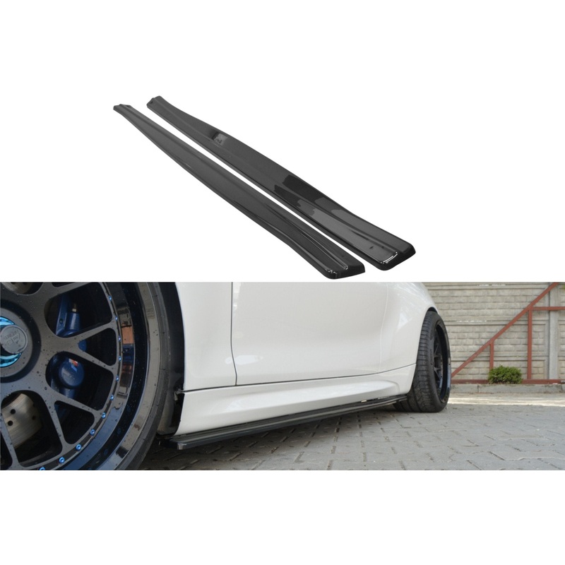 SIDE SKIRTS DIFFUSERS BMW M2 F87 COUP GLOSS BLACK