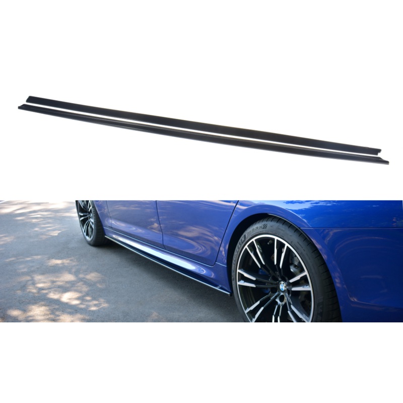SIDE SKIRTS DIFFUSERS BMW M5 F90 GLOSS BLACK