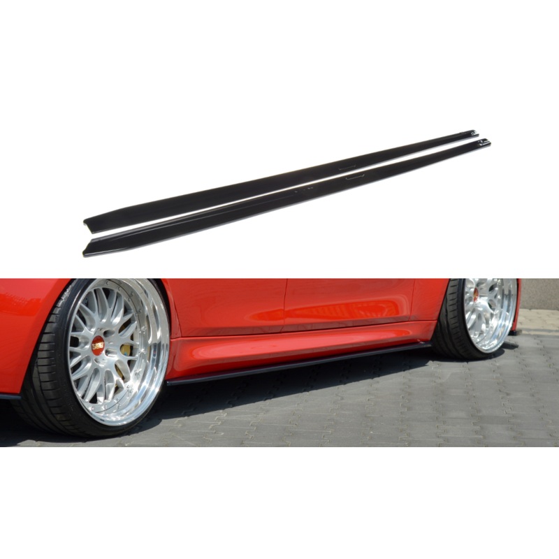 SIDE SKIRTS DIFFUSERS V.1 BMW M3 F80 GLOSS BLACK