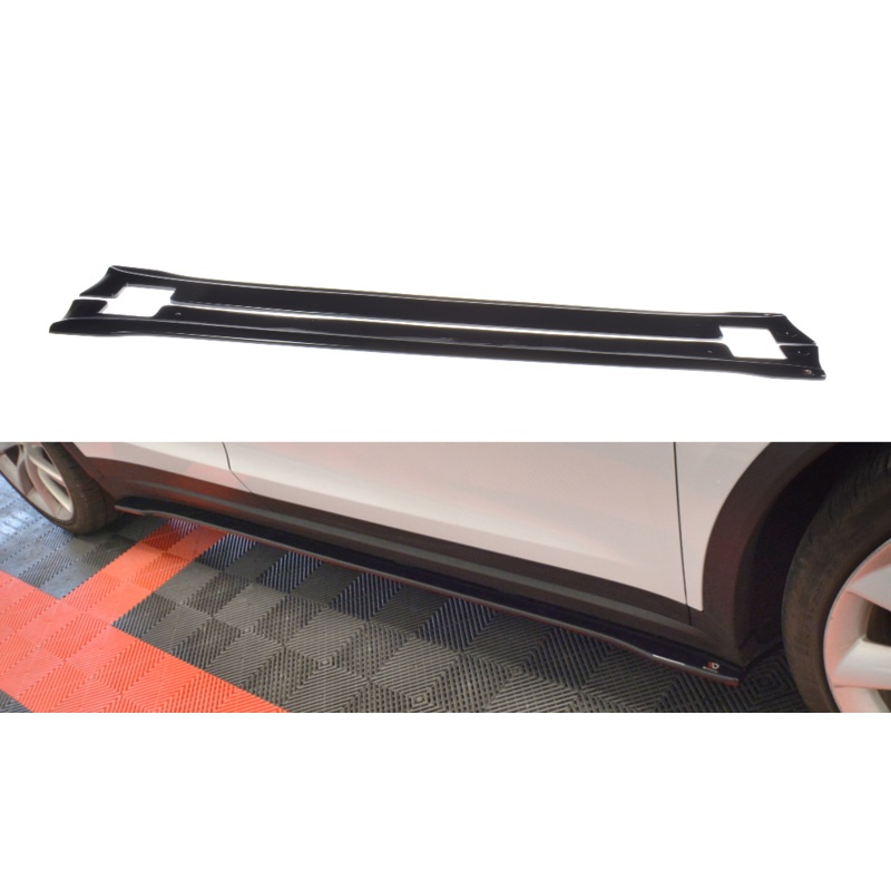 SIDE SKIRTS DIFFUSERS V.2 TESLA MODEL X GLOSS BLACK
