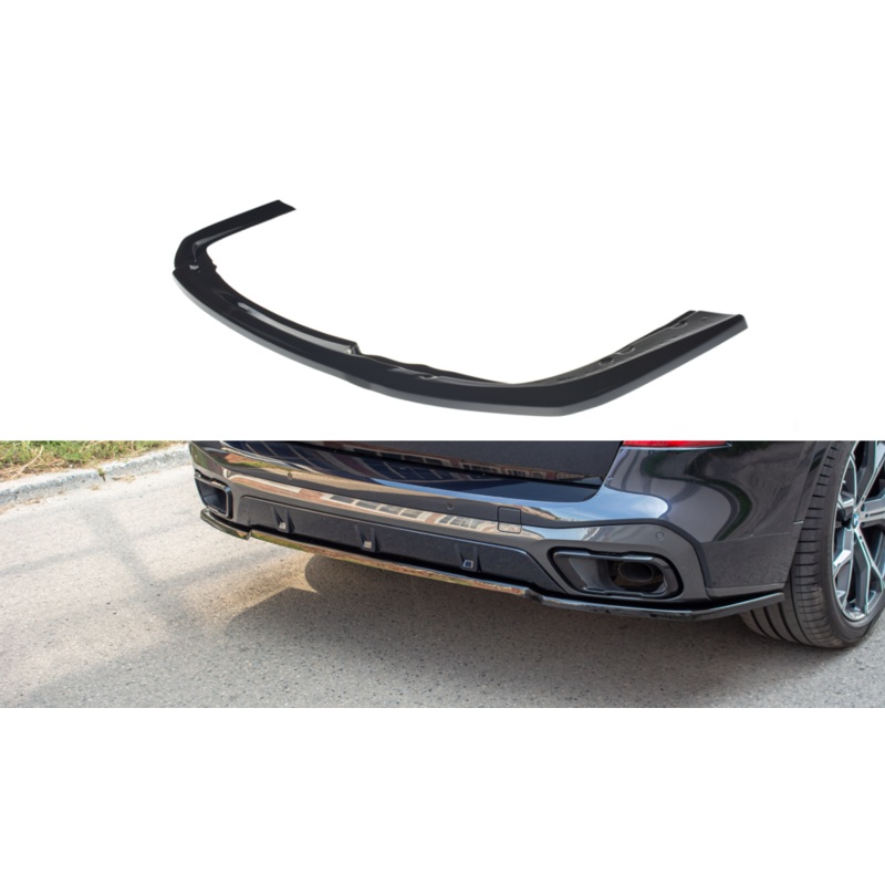 CENTRAL REAR SPLITTER BMW X5 G05 M-PACK GLOSS BLACK