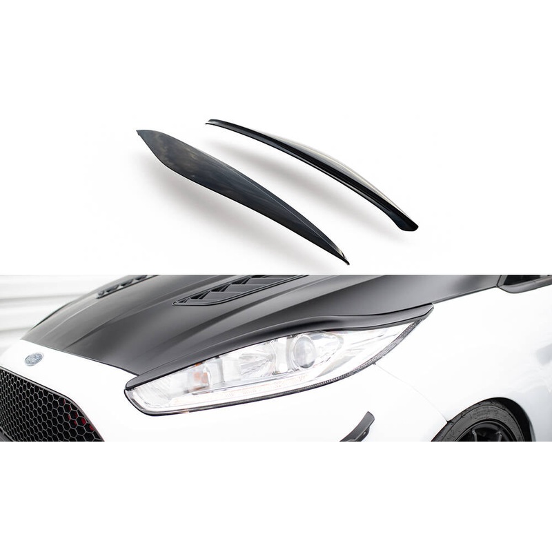 EYEBROWS V.1 FORD FIESTA ST / ST-LINE / STANDARD MK7 FL GLOSS BLACK