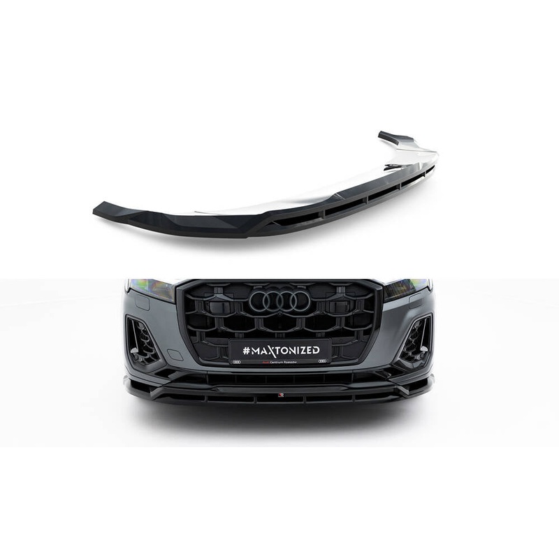 Front Splitter Audi Q7 S-Line / SQ7 Mk2 Facelift 2 GLOSS BLACK