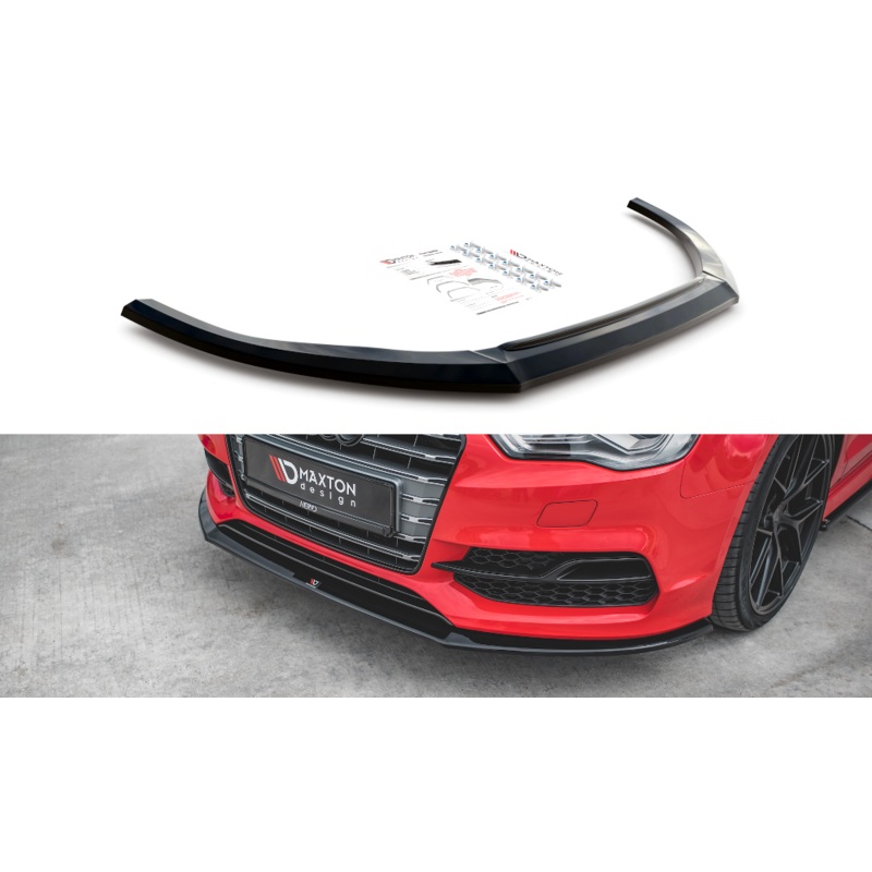 FRONT SPLITTER AUDI S3 / A3 S-LINE 8V SEDAN / CABRIO GLOSS BLACK