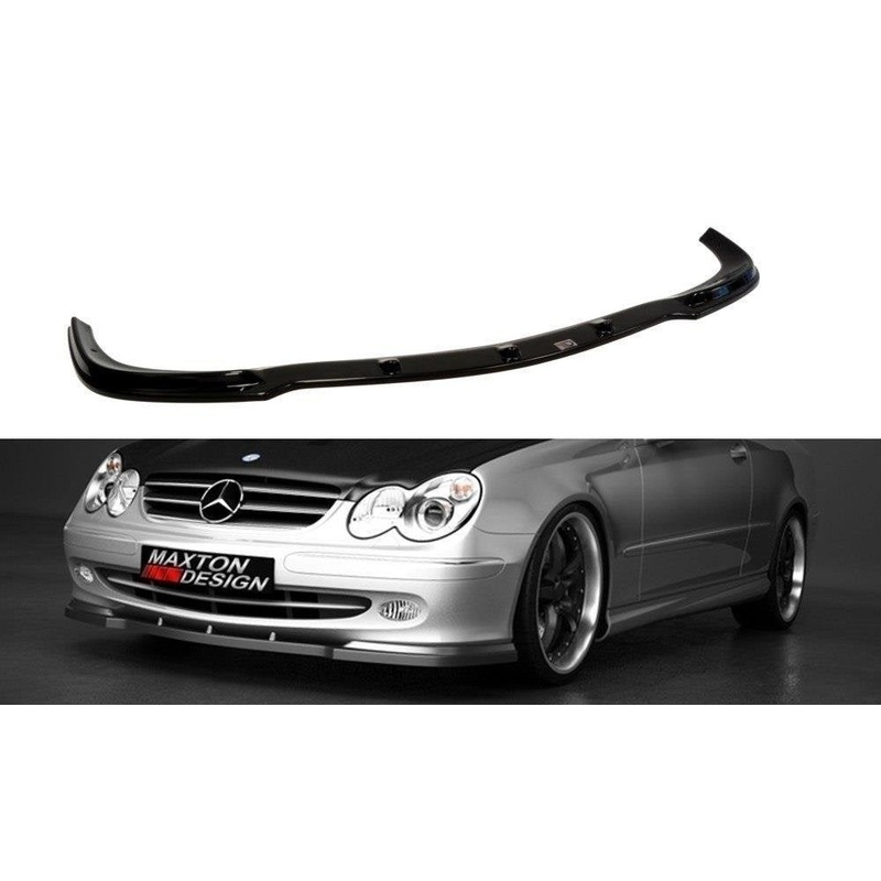 FRONT SPLITTER MERCEDES CLK W 209 FOR STANDARD VERSION GLOSS BLACK