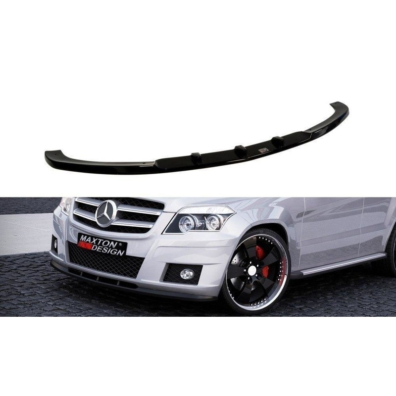 FRONT SPLITTER MERCEDES GLK W204 (FOR STANDARD BUMPER) GLOSS BLACK