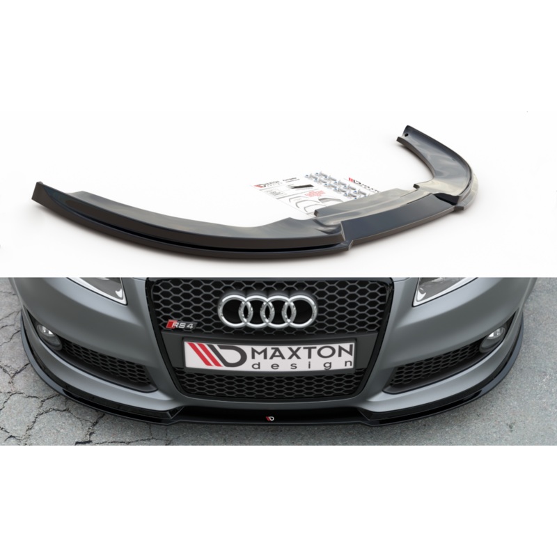 FRONT SPLITTER V.1 AUDI RS4 B7 GLOSS BLACK