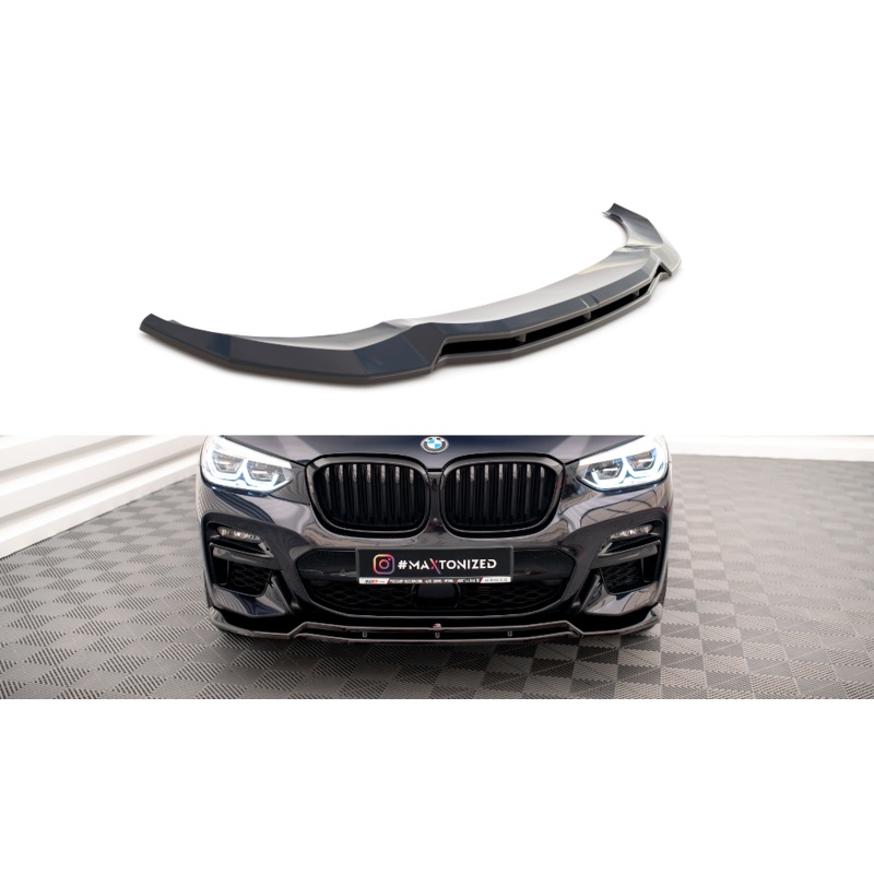 FRONT SPLITTER V.1 BMW X3 G01 M-PACK GLOSS BLACK