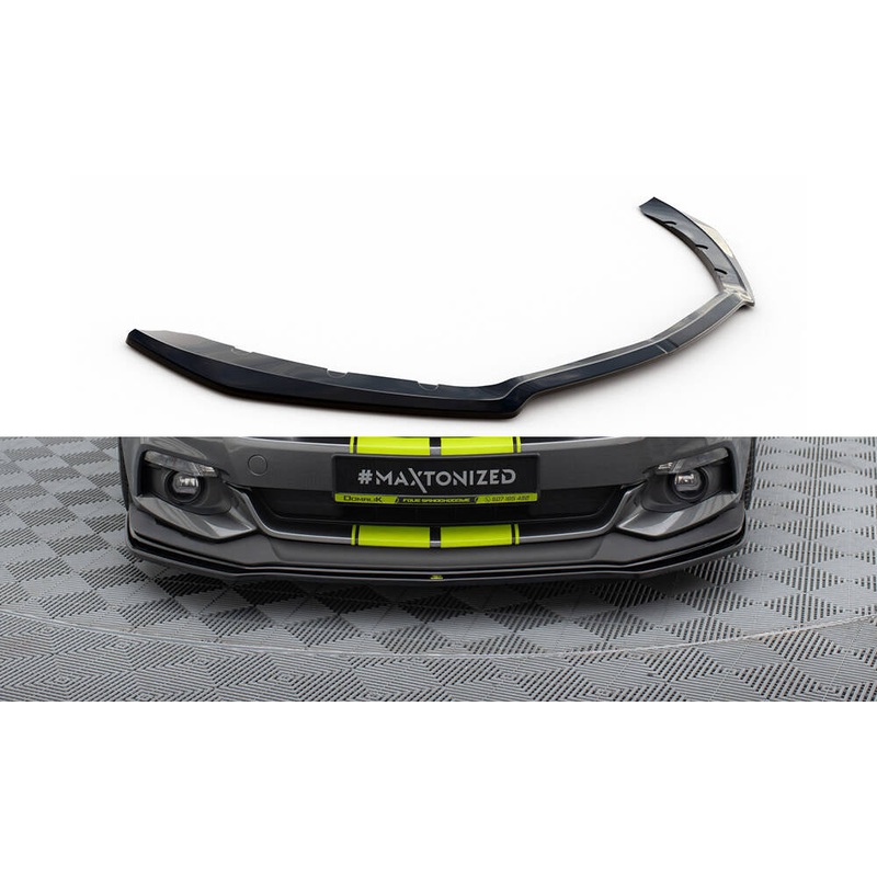 FRONT SPLITTER V.1 FORD MUSTANG MK6 GT GLOSS BLACK