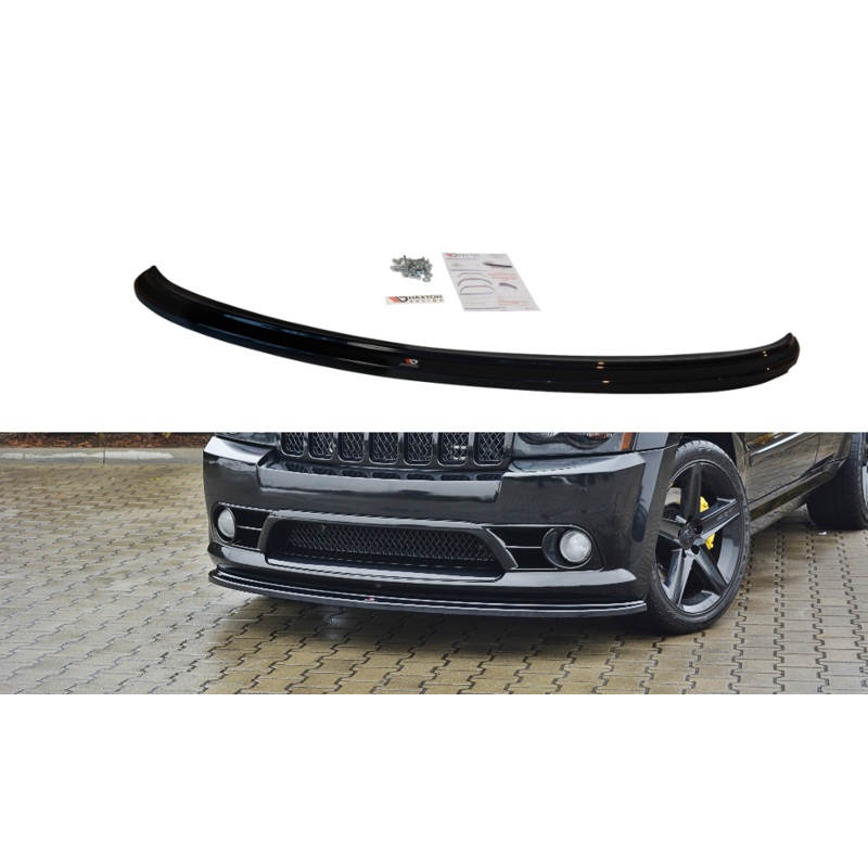 FRONT SPLITTER V.1 JEEP GRAND CHEROKEE WK SRT 8 GLOSS BLACK