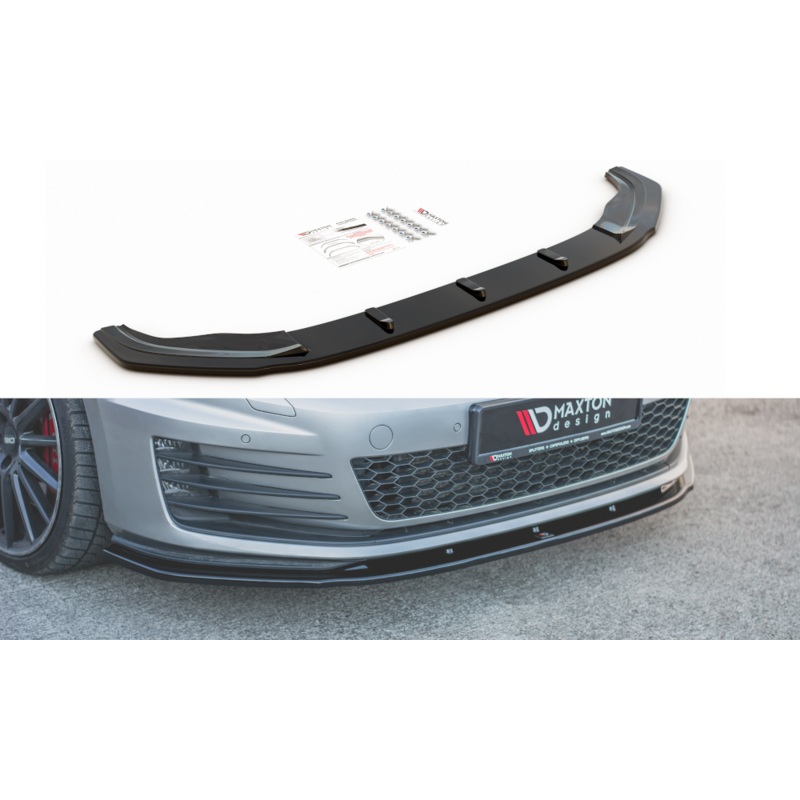 FRONT SPLITTER V.1 VW GOLF 7 GTI GLOSS BLACK