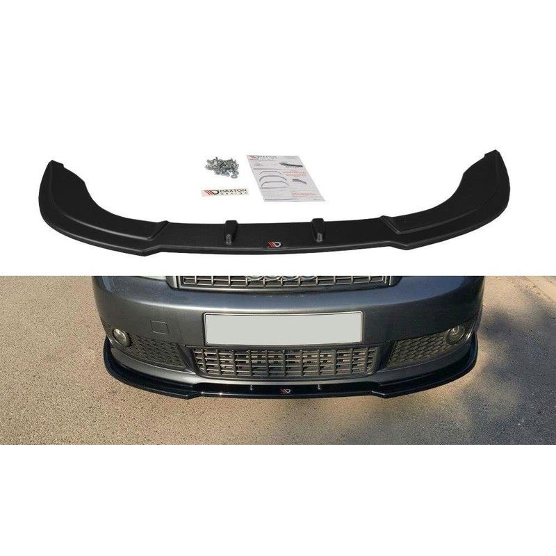 FRONT SPLITTER V.2 AUDI A4 S-LINE B6 GLOSS BLACK