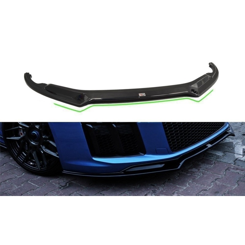 FRONT SPLITTER V.2 AUDI R8 MK.2 GLOSS BLACK