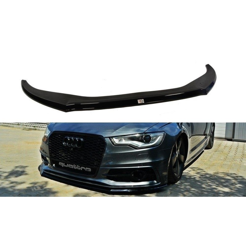 FRONT SPLITTER V.2 AUDI S6 / A6 S-LINE C7 GLOSS BLACK