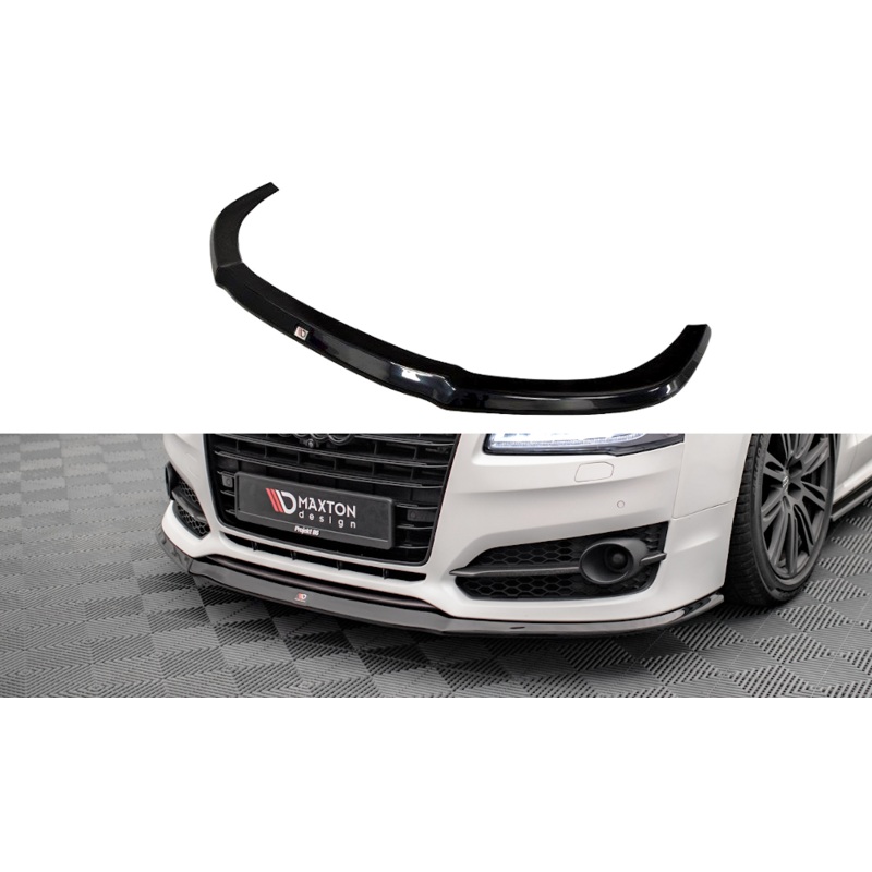 FRONT SPLITTER V.2 AUDI S8 D4 FL GLOSS BLACK
