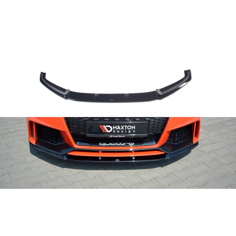 FRONT SPLITTER V.2 AUDI TT RS 8S GLOSS BLACK