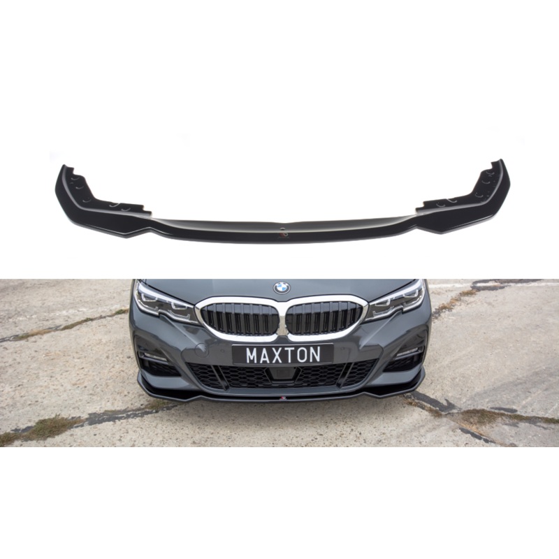 FRONT SPLITTER V.2 BMW 3 G20 M-PACK GLOSS BLACK