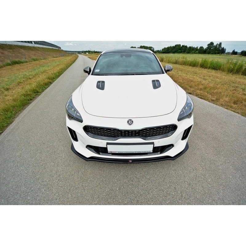 FRONT SPLITTER V.2 KIA STINGER GT GLOSS BLACK