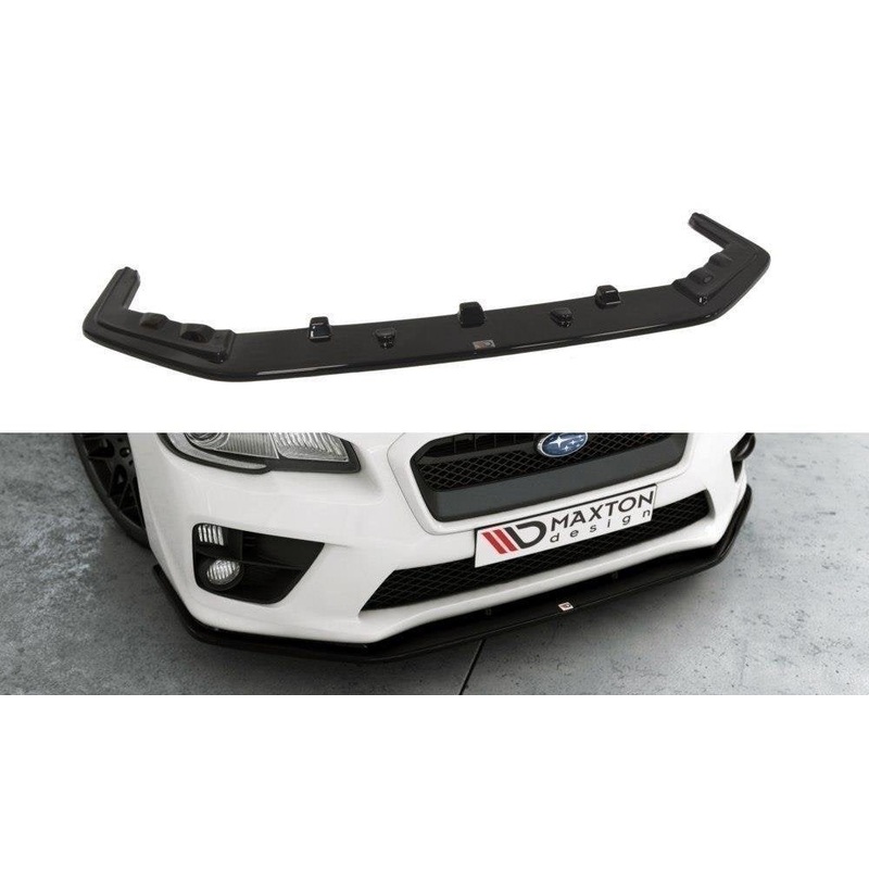 FRONT SPLITTER V.2 SUBARU WRX STI GLOSS BLACK