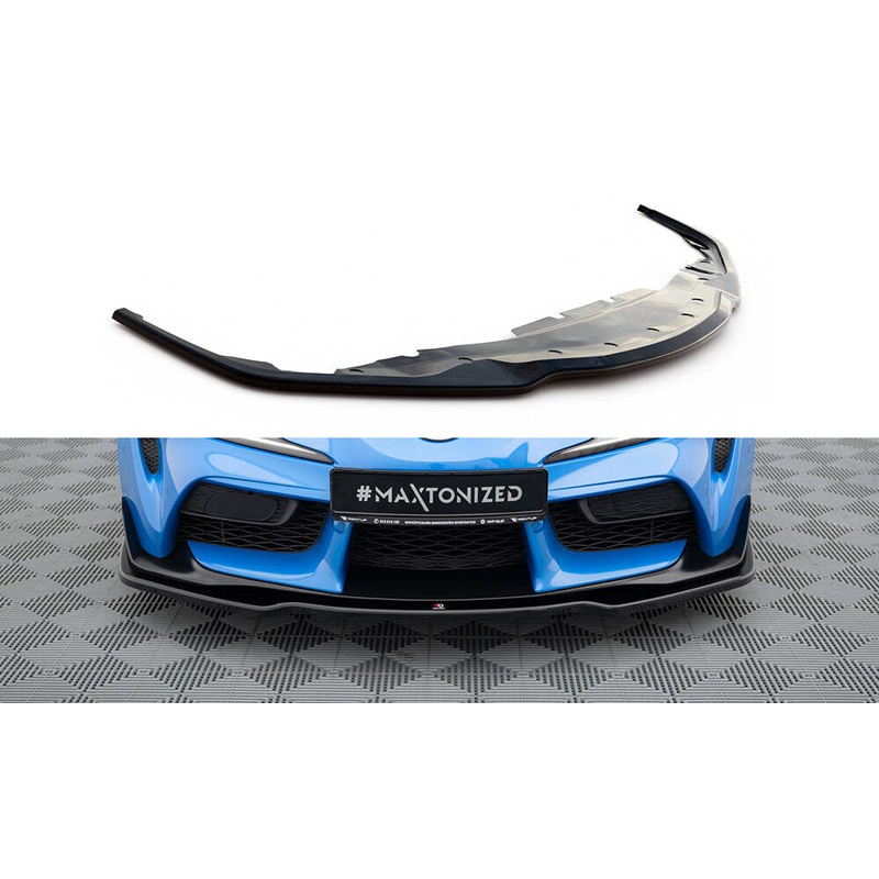 FRONT SPLITTER V.2 TOYOTA SUPRA MK5 GLOSS BLACK