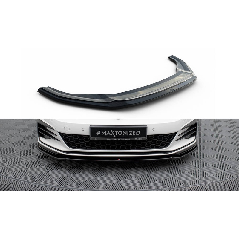 FRONT SPLITTER V.2 VW GOLF VII GTI FACELIFT GLOSS BLACK