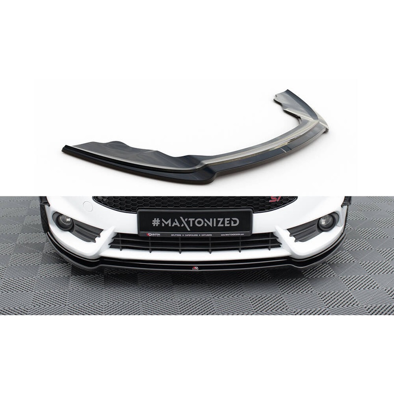 FRONT SPLITTER V.3 FORD FIESTA ST MK7 FL GLOSS BLACK
