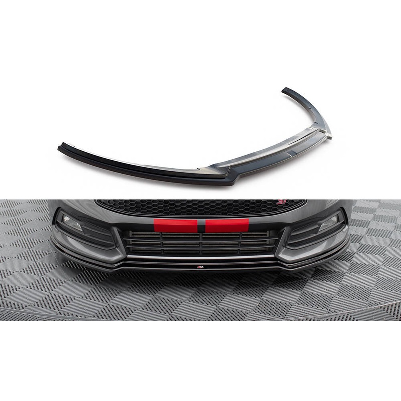 FRONT SPLITTER V.3 FORD FOCUS ST MK3 FL GLOSS BLACK
