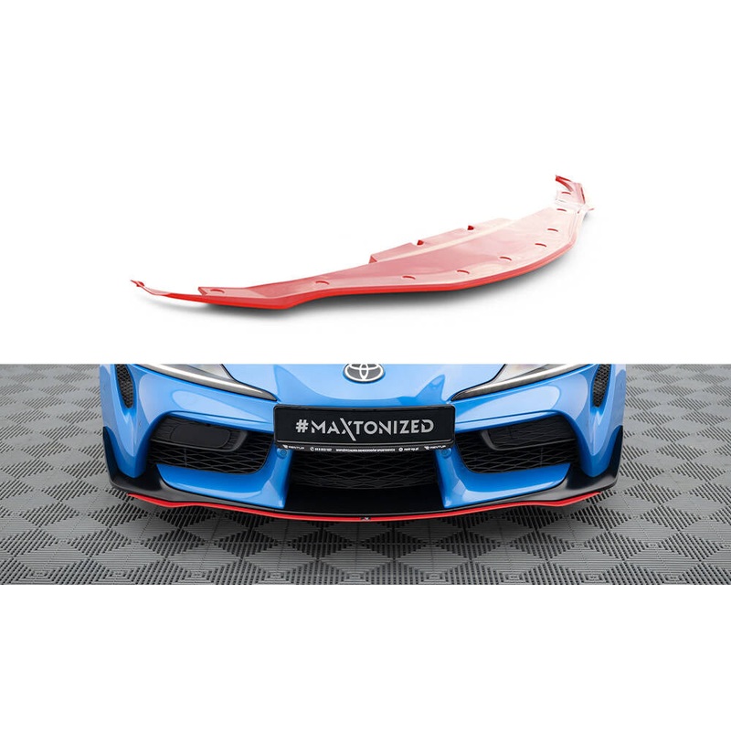 FRONT SPLITTER V.3 TOYOTA SUPRA MK5 RED