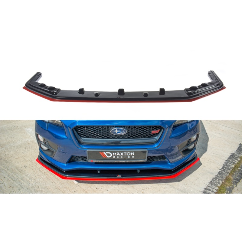 FRONT SPLITTER V.4 SUBARU WRX STI GLOSS BLACK