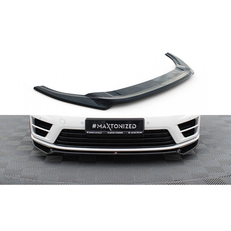 FRONT SPLITTER VW GOLF MK7 R V.2 GLOSS BLACK
