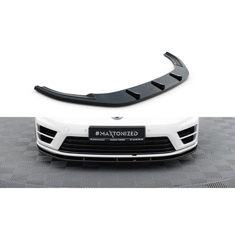 FRONT SPLITTER VW GOLF VII R GLOSS BLACK