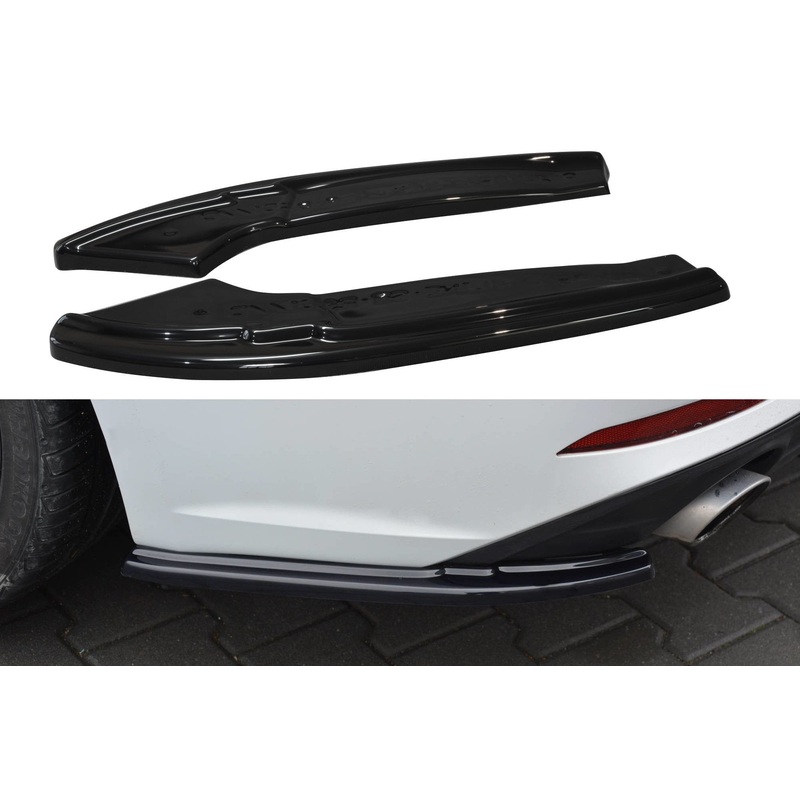 REAR SIDE SPLITTERS AUDI A5 S-LINE F5 SPORTBACK GLOSS BLACK