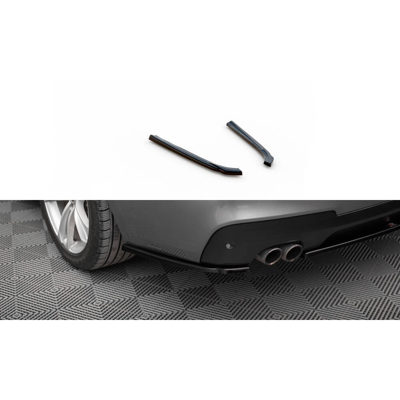 Rear Side Splitters BMW 5 GT M-Pack F07 GLOSS BLACK