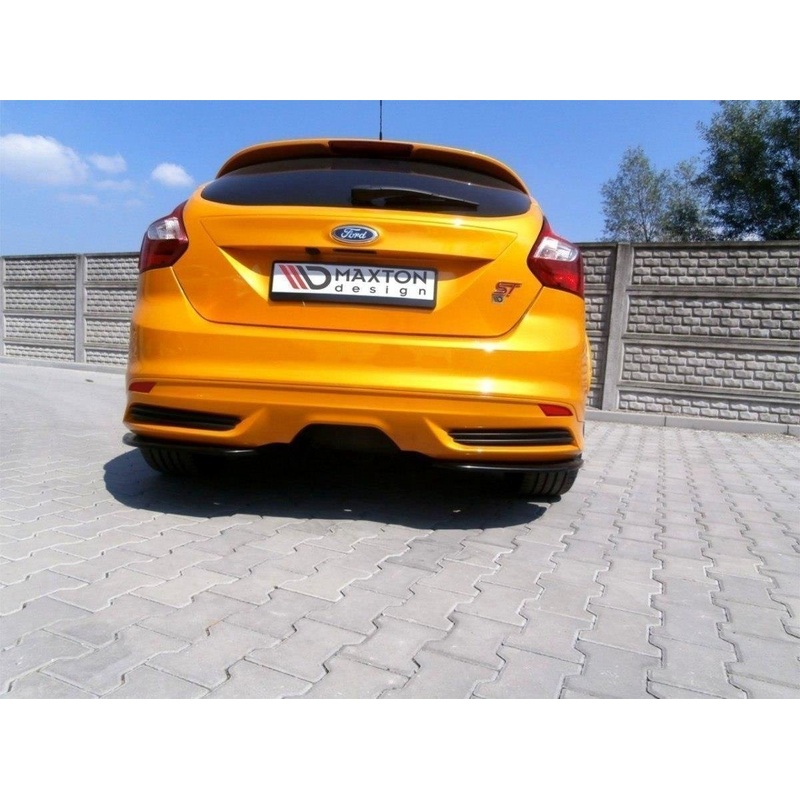 REAR SIDE SPLITTERS FORD FOCUS ST MK3 HATCHBACK GLOSS BLACK