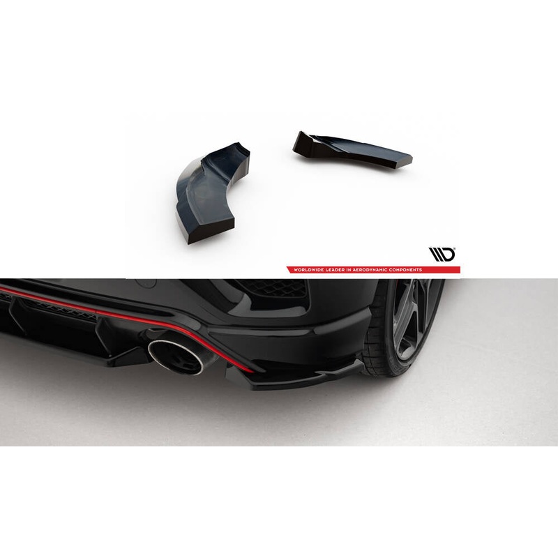 Rear Side Splitters Hyundai Veloster N Mk2 GLOSS BLACK