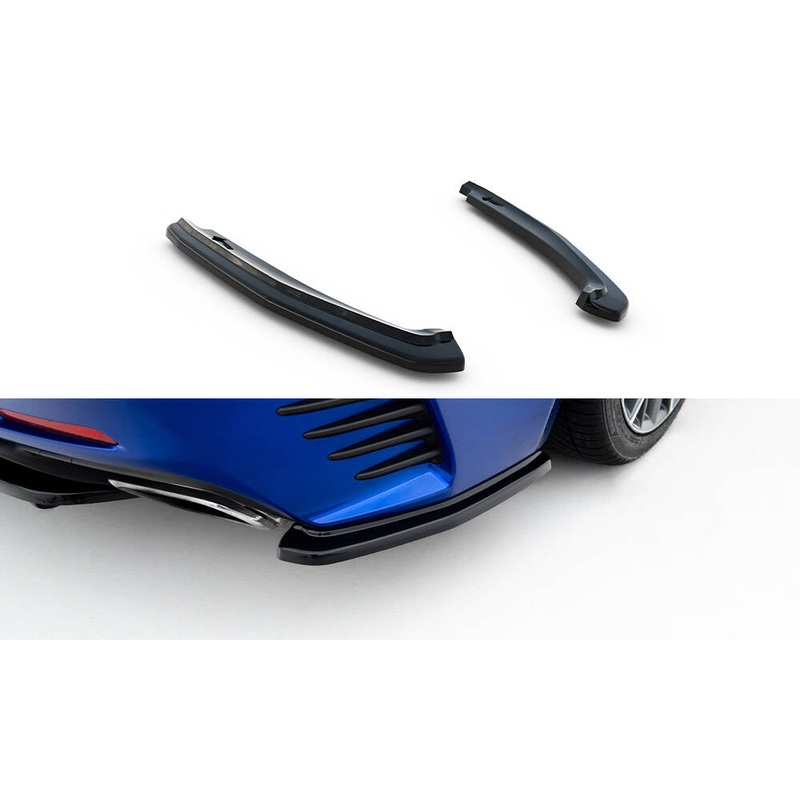 REAR SIDE SPLITTERS LEXUS RC GLOSS BLACK