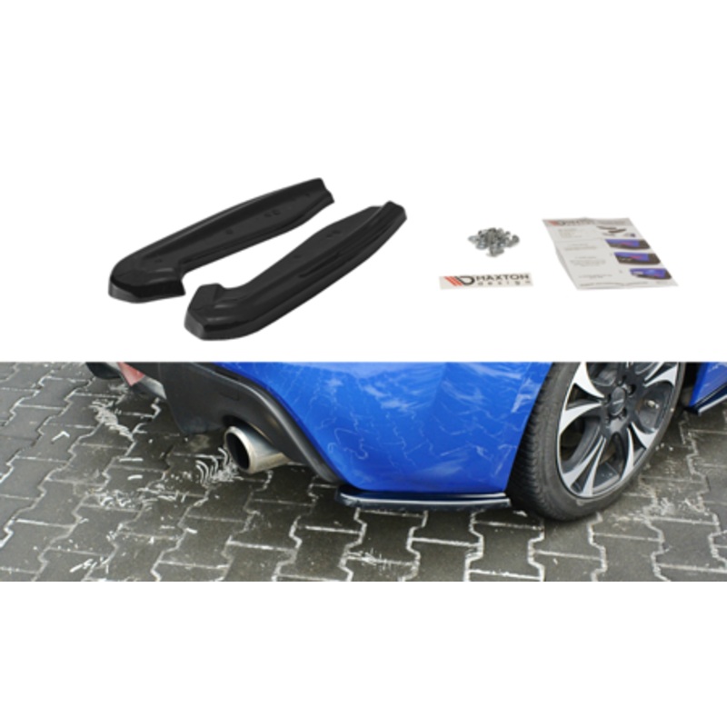 REAR SIDE SPLITTERS V.1 SUBARU BRZ FACELIFT GLOSS BLACK