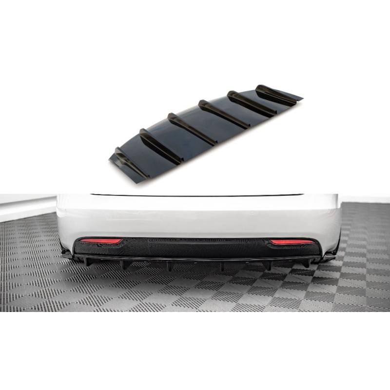 REAR VALANCE TESLA MODEL S FACELIFT GLOSS BLACK