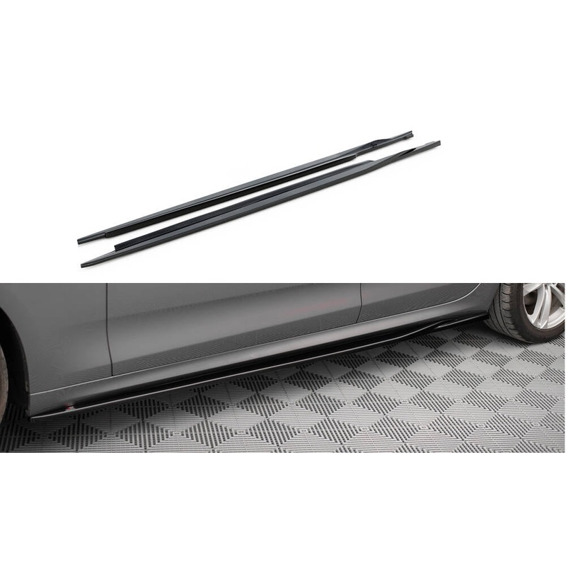 Side Skirts Diffusers BMW 5 GT M-Pack F07 GLOSS BLACK
