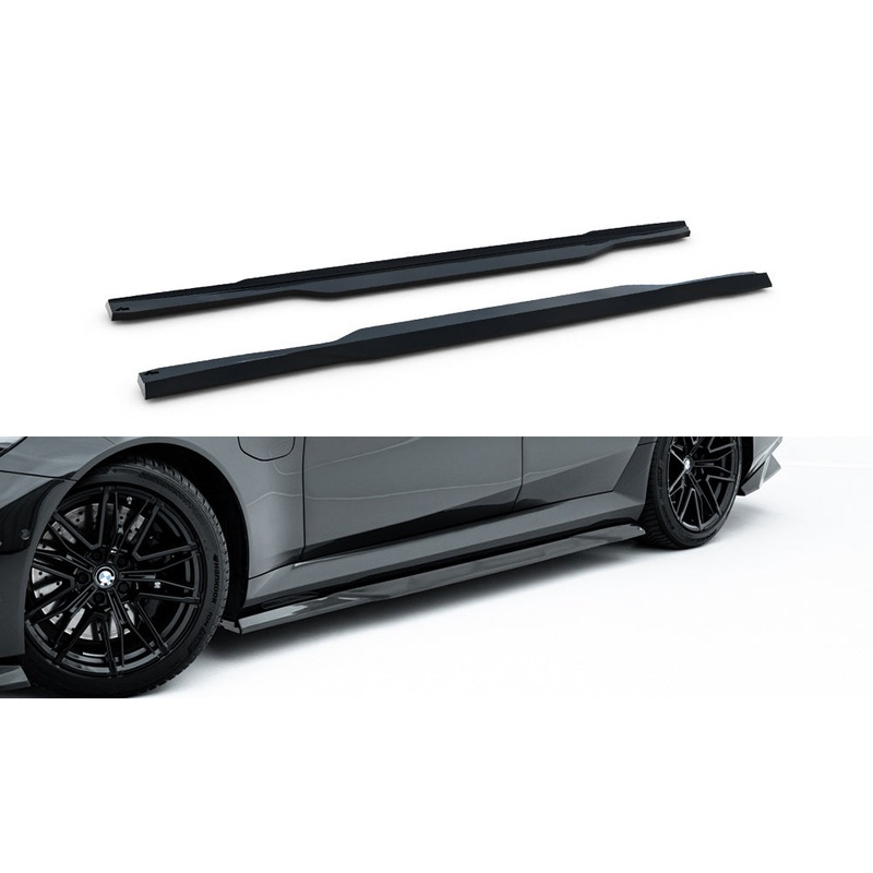 Side skirts Diffusers BMW M5 Sedan / Touring G90 GLOSS BLACK